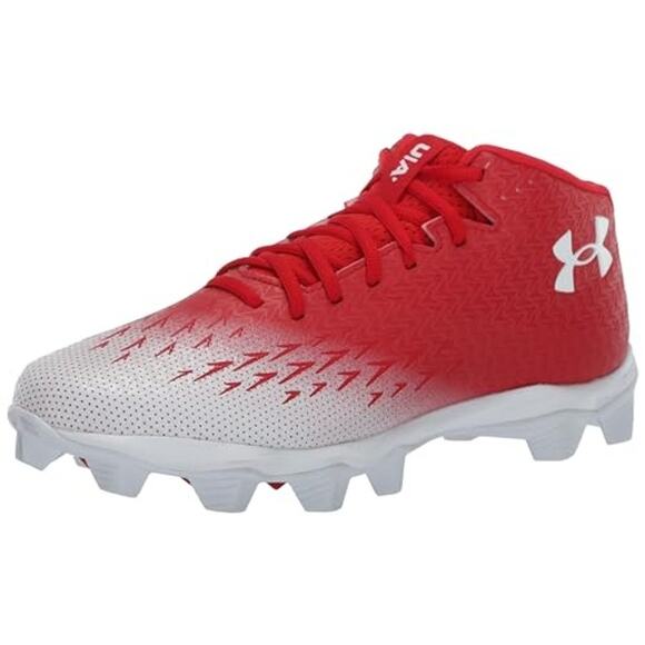 Under Armour Men's Spotlight Franchise RM Cleats Size 9.5 Red White NWOB - Picture 1 of 12